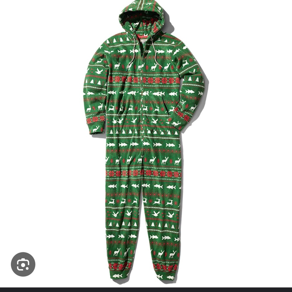 Magellan Outdoors Women’s Holiday Hooded Long Sleeve Onesie Fair Isle Size XL